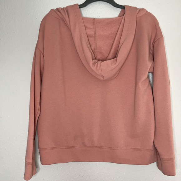 Fabletics pink cropped oversized hoodie pullover sweater women’s size XS - Picture 3 of 4
